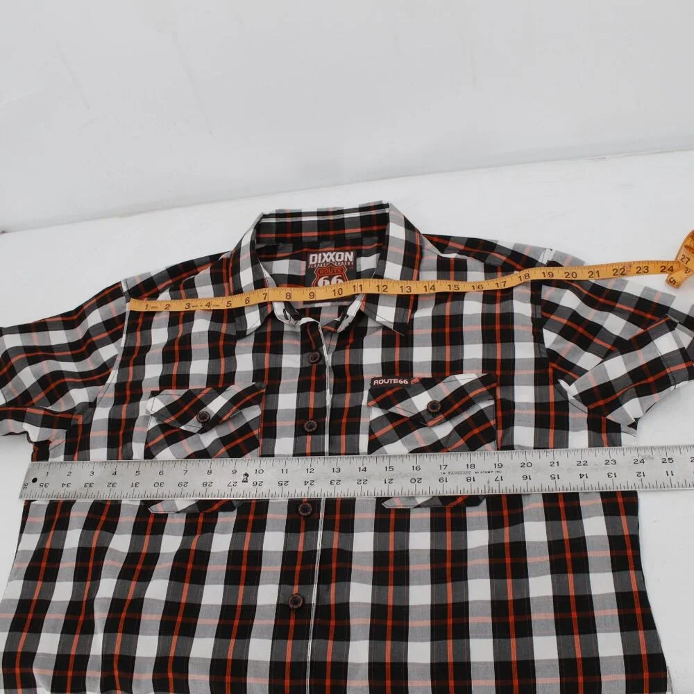 DIXXON Flannel co Shirt womens 2X Route 66 Bamboo Blend Plaid Motorcycle pockets - Picture 15 of 15